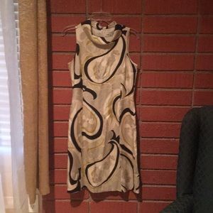 Banana Republic silk lined dress